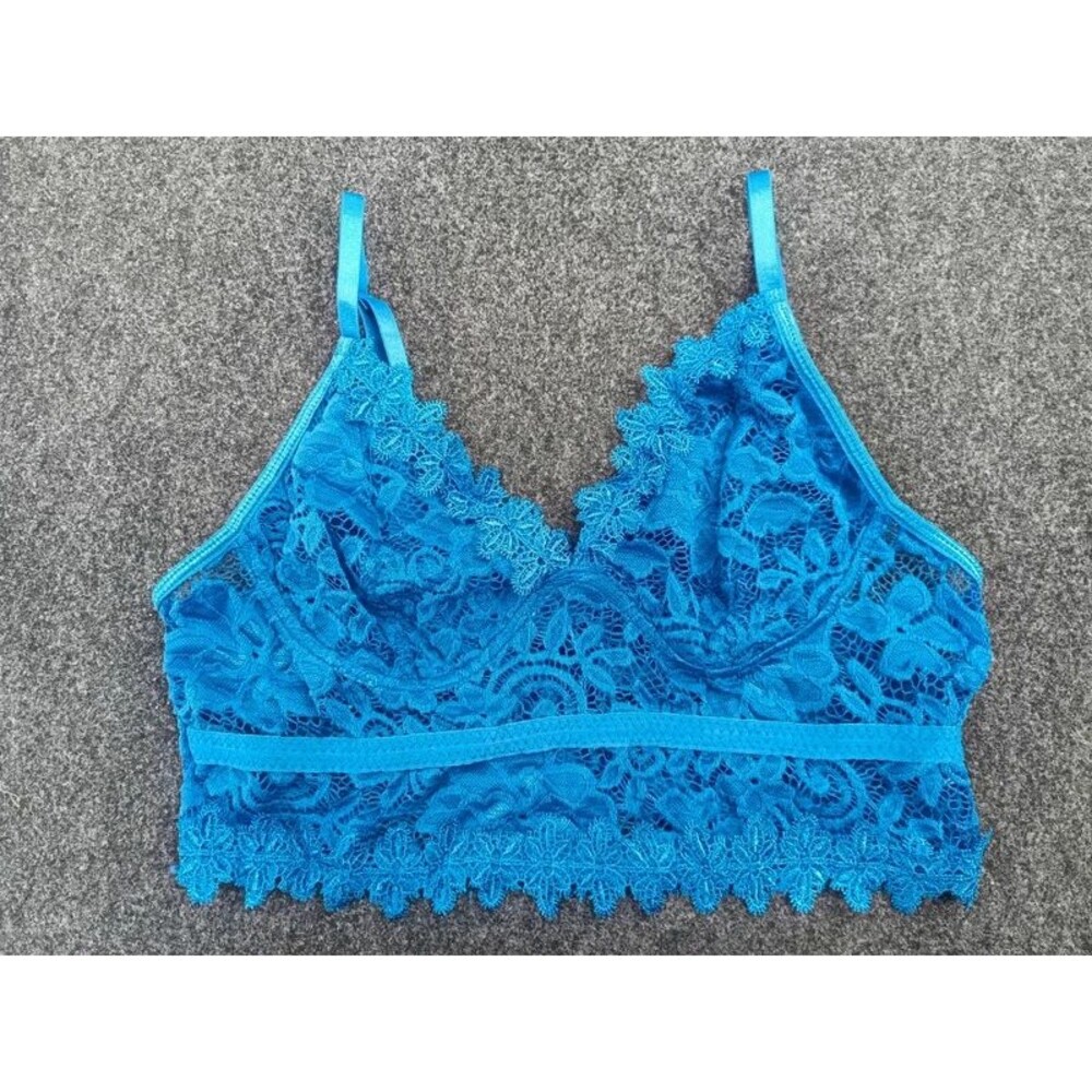 Size L blue lace bralette
